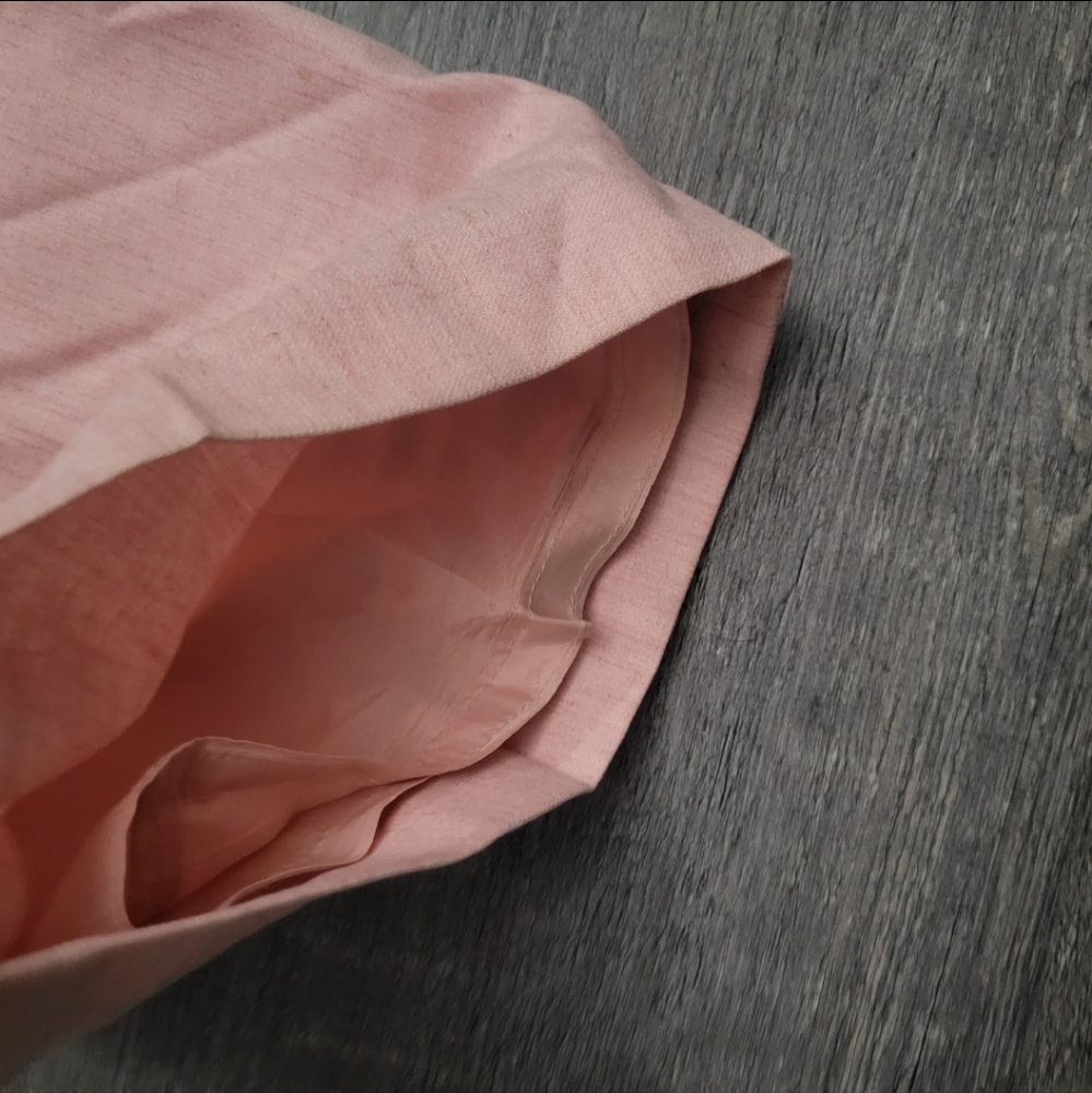 LOFT Pink Heathered Wool Blend wide leg trouser size 4 - Picture 9 of 12